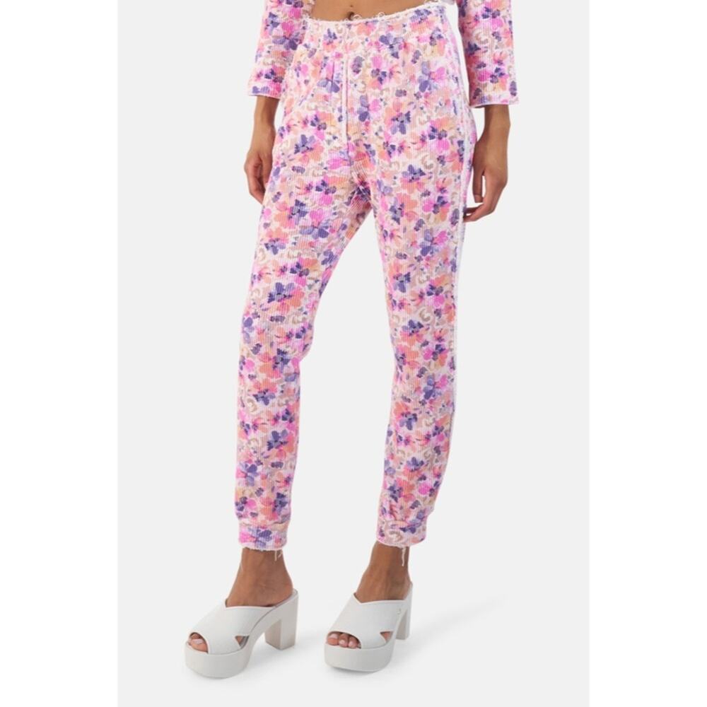 LoveShackFancy Clea Butterfly Waffle Knit Jogger Pant - Picture 6 of 7